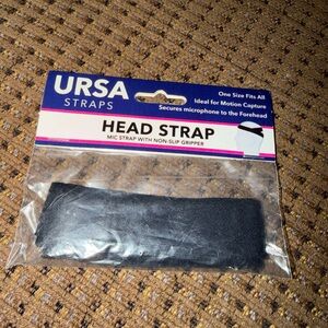 URSA Straps Black Mic Head Strap OS